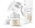 Avent Philips tire-lait manuel avec biberon et 2x coussinets d'allaitement