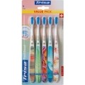 Trisa Feelgood brosse à dents soft, 5 pièces