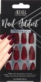Ardell Nail Addict Colored Bordeaux, 28 Stück