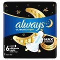 always Ultra Binde Ultimate Night Max Protection Flügel (Grösse 6), 7 Stück