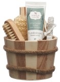 SIDEFYN Coffret cadeau seau en bois baume pour les pieds à la sauge