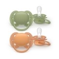 Avent Philips Nuggi Ultra Soft 18+M grün/braun, 2 Stück