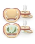 Avent Philips Sucette Ultra Air Day&Night 0-6M beige-rosa/beige-motif, 2 pièces