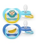 Avent Philips Nuggi Ultra Air Collection 6-18M Affe/Banane, 2 Stück
