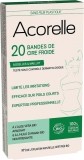 Acorelle Bandes de cire froide pour aisselles et maillot, 20 pièces