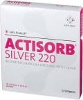 ACTISORB SILVER 220 Kohleverband 10.5x10.5cm, 10 Stück