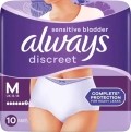 ALWAYS Discreet incontinence Pants M plus 9 pièces