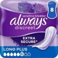 ALWAYS Discreet incontinence Pads+ long plus 8 pce