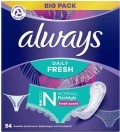 always Slipeinlagen Flexi Normal Frisch Bigpack, 54 Stück