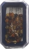 AMBERSTYLE Bernstein multicolor glanz Karabiner, 32cm