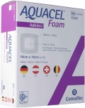 AQUACEL FOAM adhäsiv 10x10cm, 10 Stück