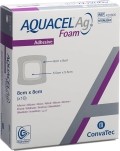 AQUACEL Ag Foam adhésif 8x8cm 10 pièces