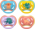 Avent Philips Nuggi Ultra Air Day 18+M blauFrosch/Chamäleion/Affe, 2 Stück