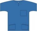 BARRIER Scrub Suit Shirt S blau, 48 Stück