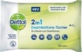 DETTOL 2en1 lingettes désinfectantes 15 pièces