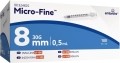 Embecta U100 Micro-Fine Insulinspritzen 0.5ml 8mm, 100 Stück
