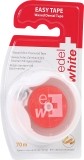 EDEL+WHITE gewachstes Zahnseideband mit Minze, 70m