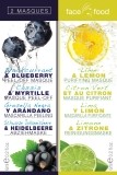 FACE FOOD masque beauté myrtille limon 2 x 6 ml