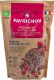 Favrichon Muesli croustillant framboise et chocolat, 375 g
