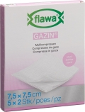 Flawa Gazin Mullkompresse 7.5x 7.5cm steril, 5 x 2 Stück