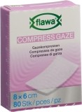 FLAWA compresse gaze coup 6x8cm réd germ 80 pièces
