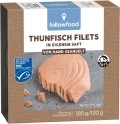 Followfood  Filets de thon dans leur jus, 185 g