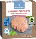 Followfood Filets de thon pur, 135 g