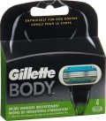GILLETTE Body Systemklingen, 4 Stück