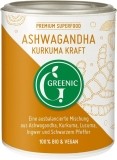 Greenic Mélange en poudre pour boisson superalimentaire Ashwagandha et curcuma, 130 g