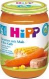 HIPP Bio carottes et maïs veau bio verre, 190 g