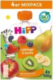HIPP HiPPiS pack mélangé fruits préférés, 4 x 100 g