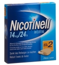 NICOTINELL 2 moyen patch 14 mg/24h, 7 pièces