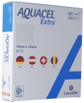 AQUACEL EXTRA Hydrofiber Verband 10x10cm, 10 Stück