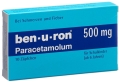 BEN-U-RON Zäpfchen 500mg Kind, 10 Stück