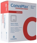 CONVAMAX Superabsorber 10x10cm adhäsiv, 10 Stück