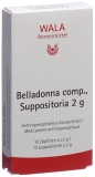 WALA Belladonna comp Zäpfchen, 10 x 2 g