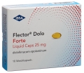 FLECTOR Dolo Forte Liquid Caps 25mg, 10 Stück
