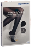 BAUERFEIND VT MICRO AG CCL2 S p/l pied ouvert noir dentelle,1 paire