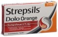 STREPSILS Dolo Lutschtabletten Orange, 16 Stück