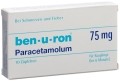 BEN-U-RON Zäpfchen 75mg Bébé bis 6 Monate, 10 Stück