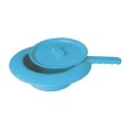 SUNDO bassin de lit ø31cm bleu avec couvercle