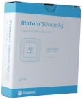 BIATAIN Silicon Ag pansement mousse 7.5 x 7.5 cm auto-adhésif, 5 pièces