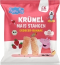 KRÜMEL Mais Stangen Erdbeer-Banane Bio Beutel, 25 g