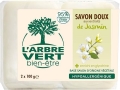 L'ARBRE VERT Öko Seife Bio Jasmin, 2 x 100 g