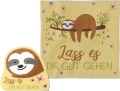 LA Vida Magisches Handtuch Faultier "Lass es dir gut gehen"