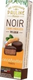 Les Chocolats de PAULINE Erdnusstaler mit Zartbitterschokolade fleur de sel, 45 g