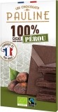 Les Chocolats de PAULINE Schokolade 100% Kakao Peru, 80 g