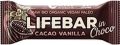 Lifefood Lifebar InChoco Cacao Nibs Vanille, 40 g