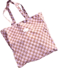 Lili Pepper Tote Bag Check Caramel