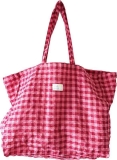 Lili Pepper Baumwolltasche Check Pink